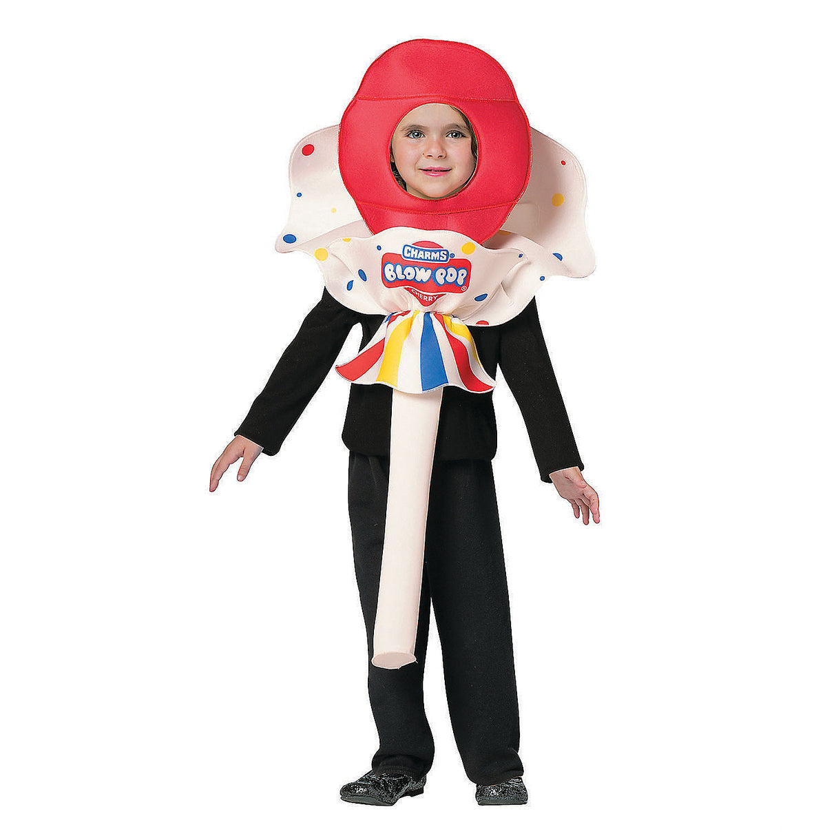 Child's Charms Blow Pop Cherry Costume for Fun Halloween Dress Up and Themed Parties