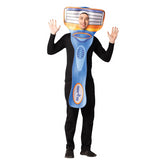 Fun Adults Blue Razor Costume for Halloween Parties and Humorous Dress Up Events