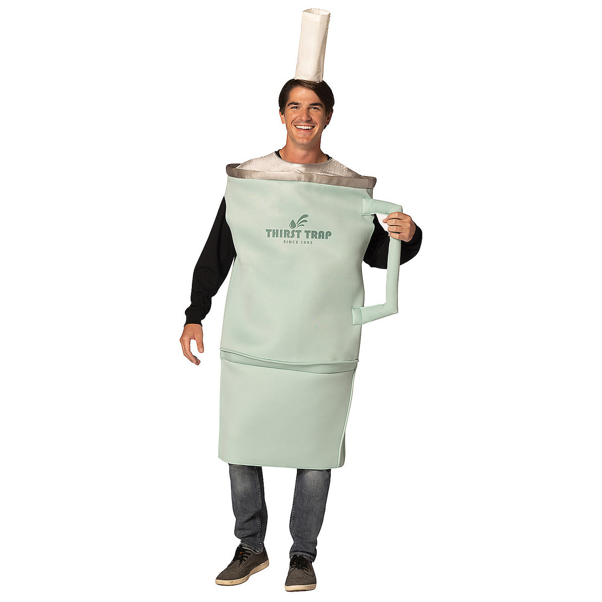 Funny Adults Thirst Trap Water Cup Costume for Halloween Events Parties and Cosplay Fun