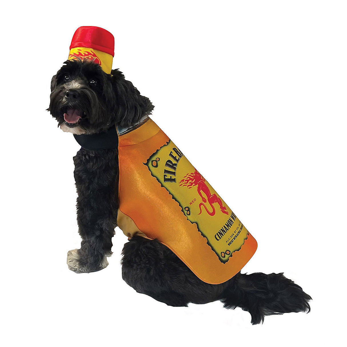 Creative Fireball Bottle Dog Costume for Halloween Parties Pet Costumes and Themed Events