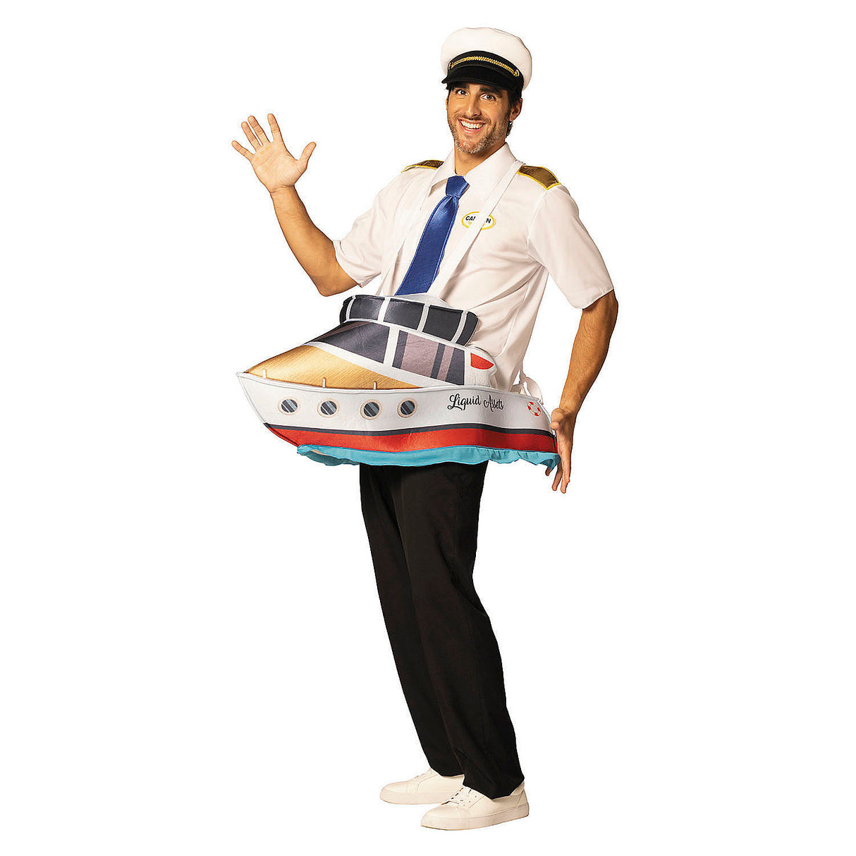 Adults Yacht Captain Tunic Costume for Halloween Parties and Nautical Themed Events