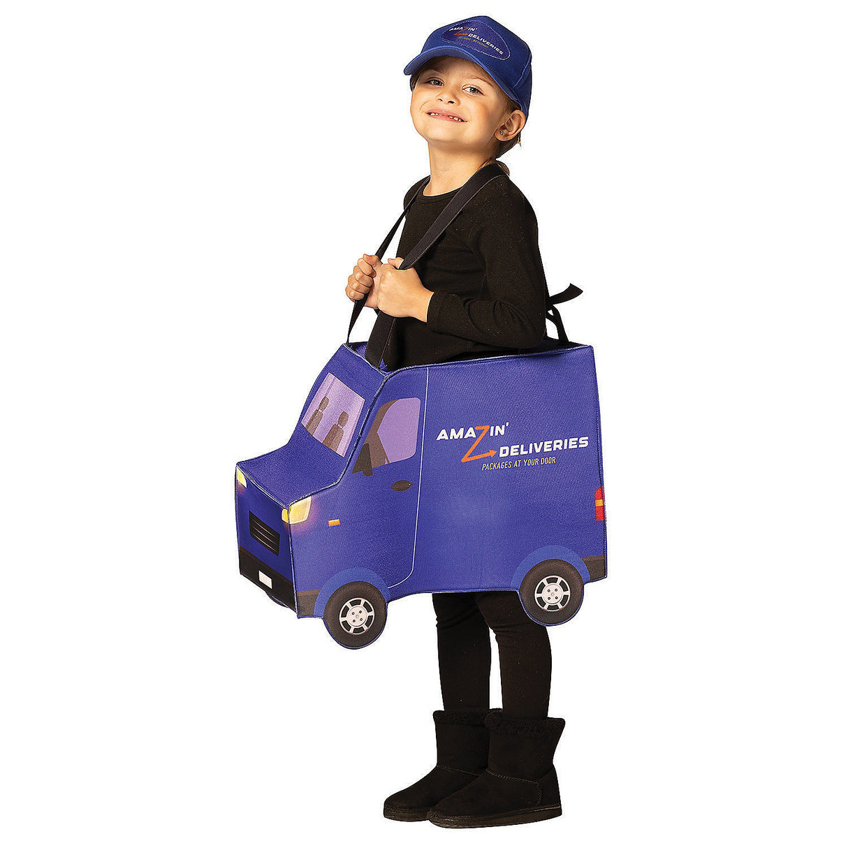 Adorable Kids Amazin Deliveries Truck Costume for Halloween Parties and Imaginative Play