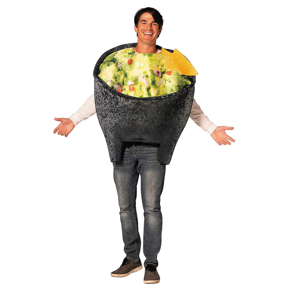 Fun Adults Guacamole in a Bowl Tunic Costume for Halloween Parties and Food-Themed Celebrations
