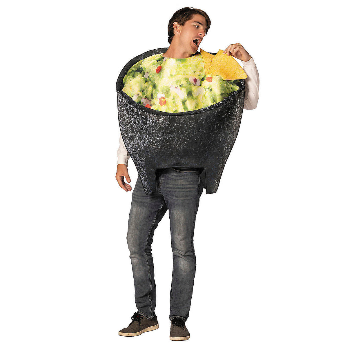 Fun Adults Guacamole in a Bowl Tunic Costume for Halloween Parties and Food-Themed Celebrations
