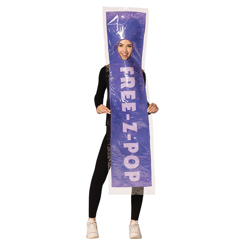 Adult purple Free-Z-Pop foam hooded costume for Halloween