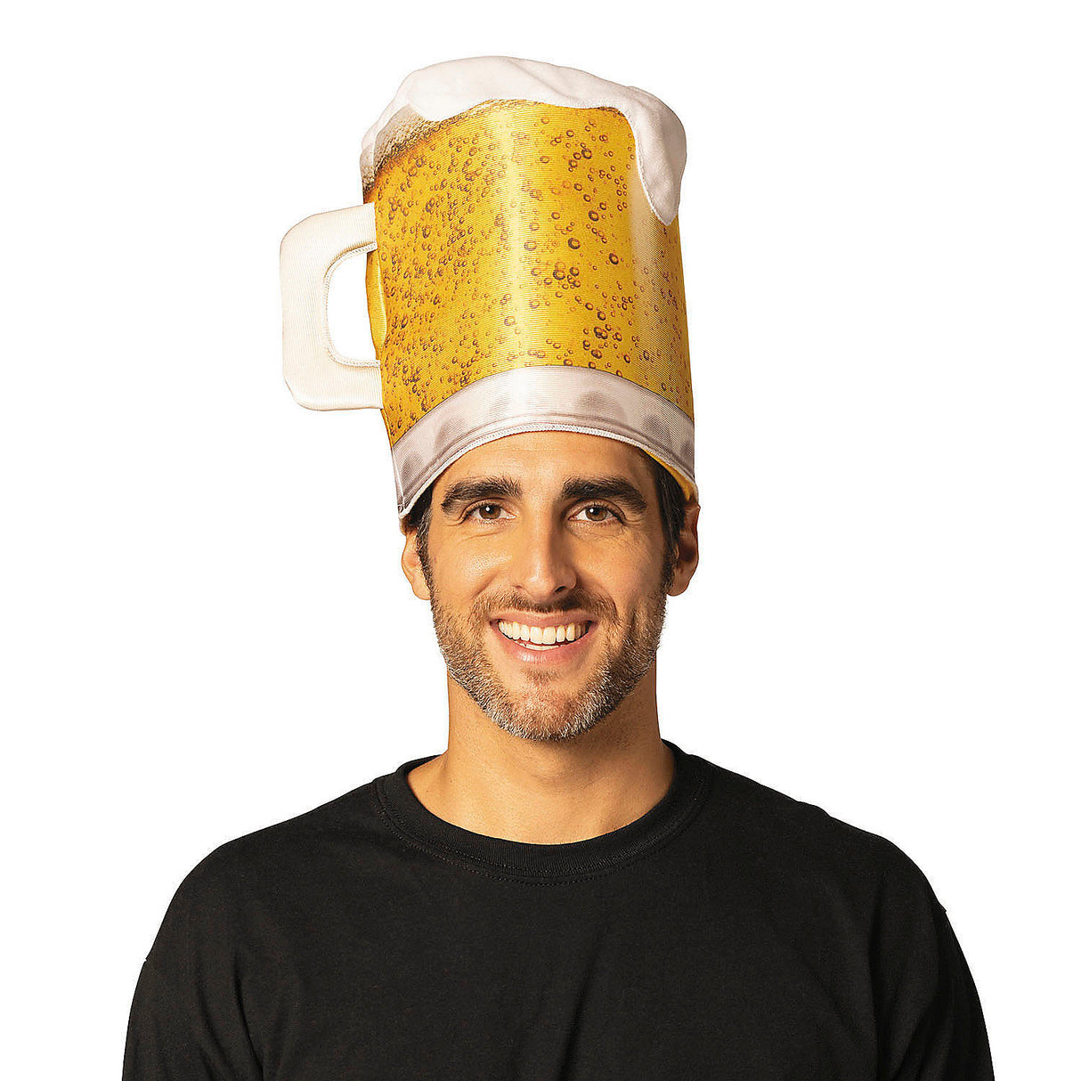 Adult Beer Mug Hat Headpiece Costume for Halloween Parties and Fun Events
