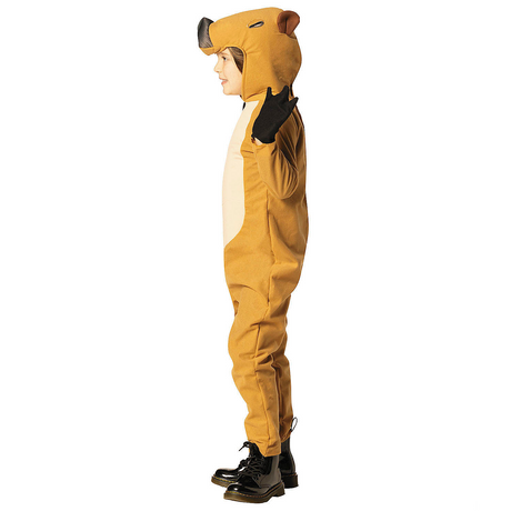 Kids Capybara Hooded Jumpsuit Costume