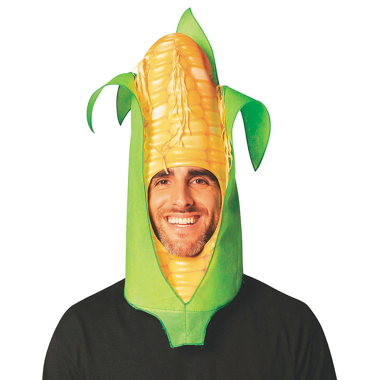 Easy Adults Ear of Corn Hat Headpiece Costume for Halloween Parties and Fun Costume Events