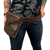 GEAR STUDDED BELT W/POUCH