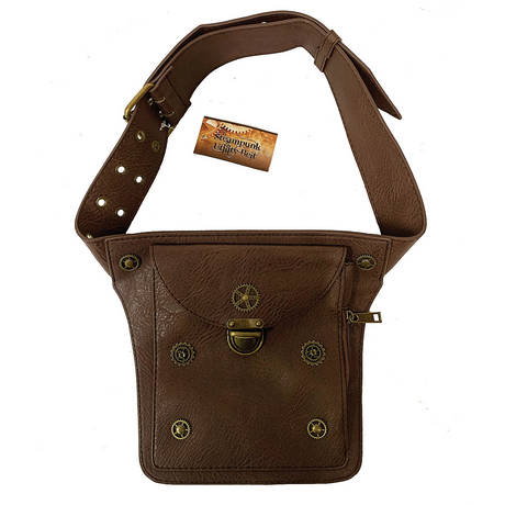 GEAR STUDDED BELT W/POUCH