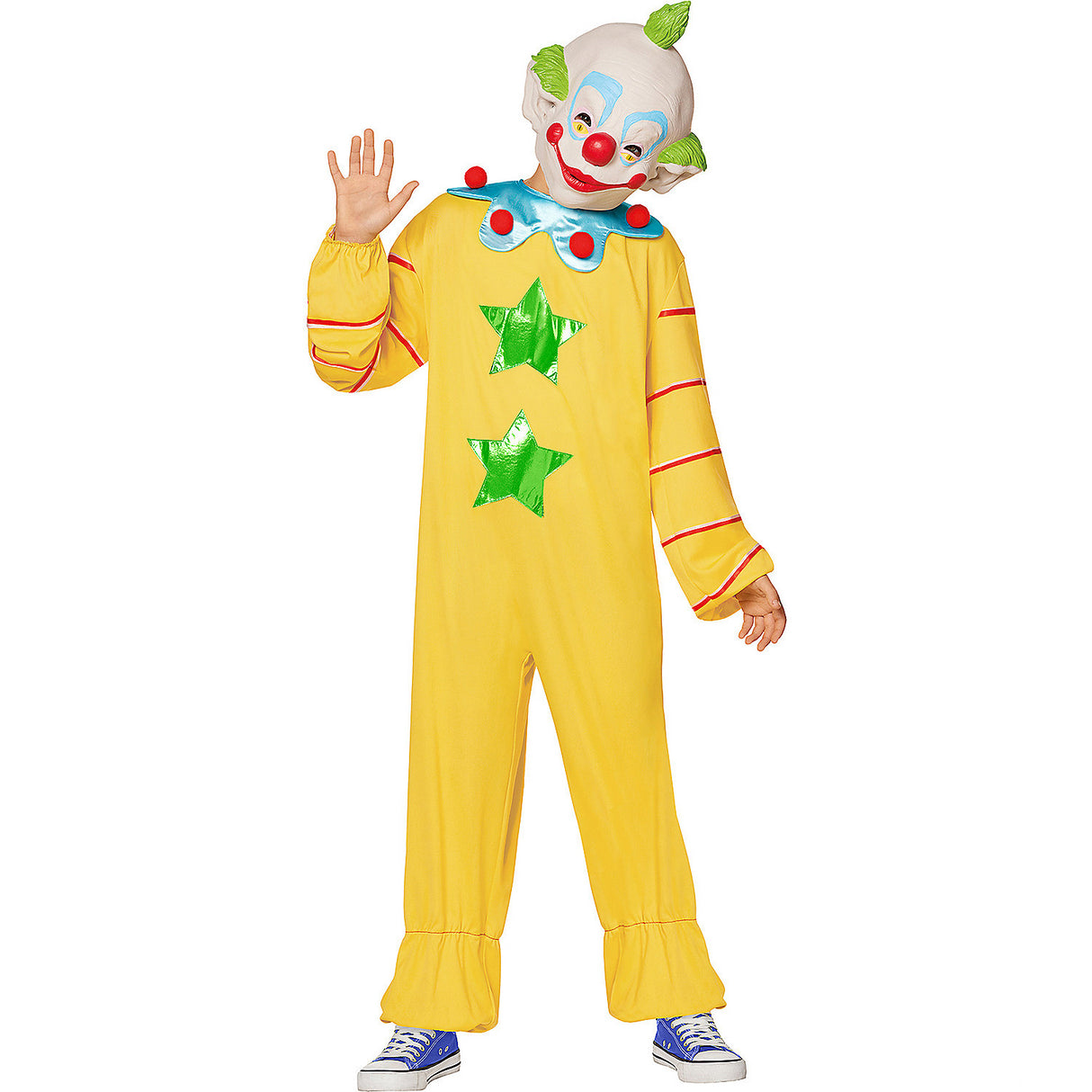 Officially Licensed Kids Killer Klowns from Outer Space Jumpsuit Costume for Halloween Parties and Themed Dress Up