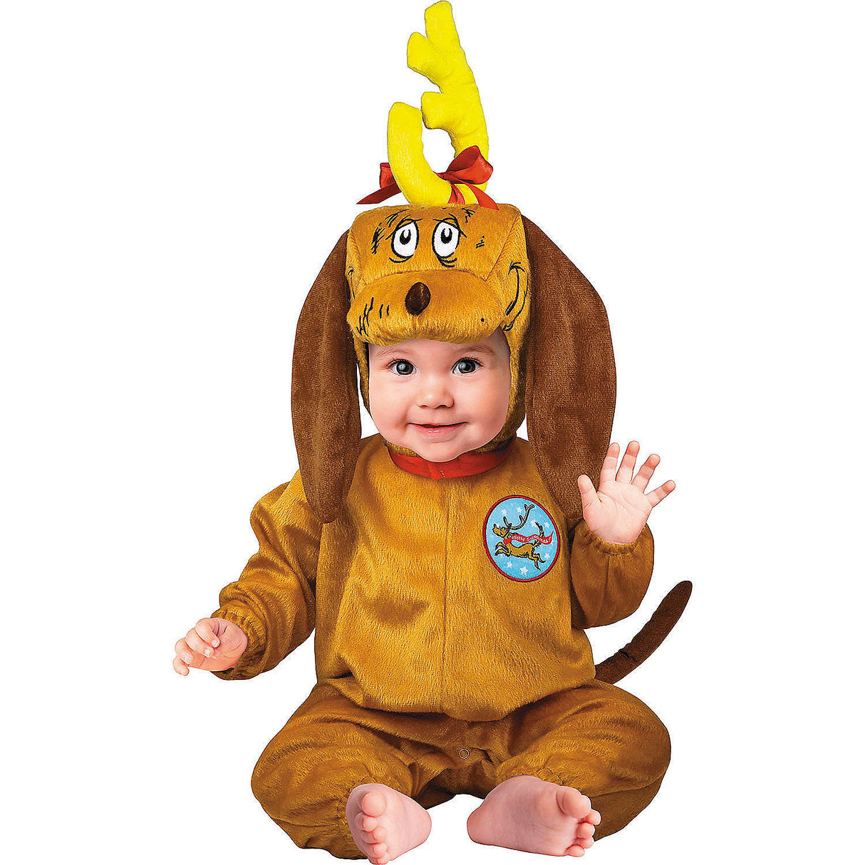 Adorable Baby Max Costume from How the Grinch Stole Christmas for Halloween and Festive Parties