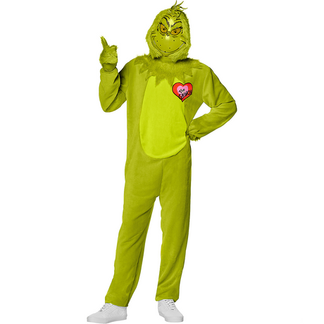 Adult Dr. Seuss Grinch hooded Christmas costume