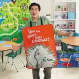 Adults Dr. Seuss How the Grinch Stole Christmas Quick Change Book Cover Costume