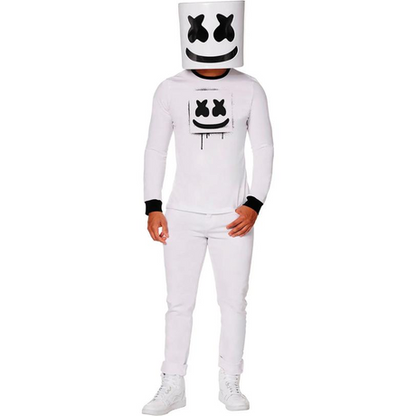 Adults Marshmello Long-Sleeved T-Shirt Costume