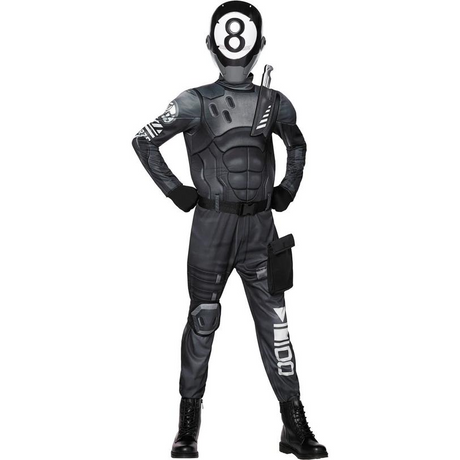 Kids Fortnite 8-Ball Jumpsuit Costume
