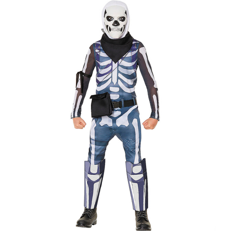 Kids Economy Fortnite Skull Trooper Jumpsuit Costume