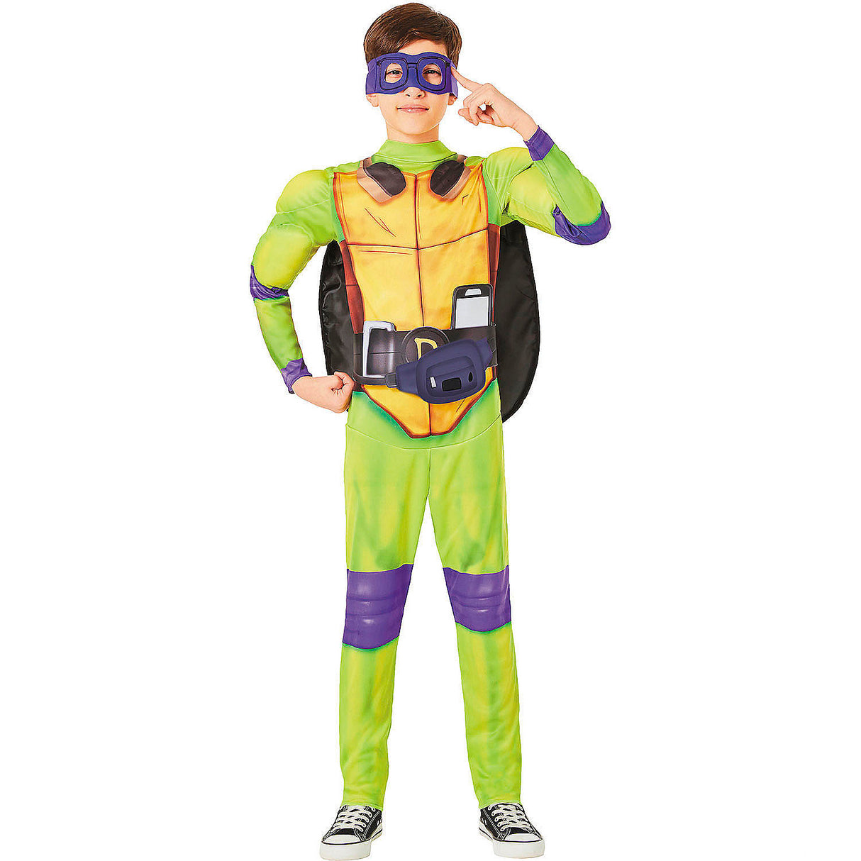 Kids Donatello Teenage Mutant Ninja Turtles Costume for Halloween Parties Superhero Dress Up and Comic Events