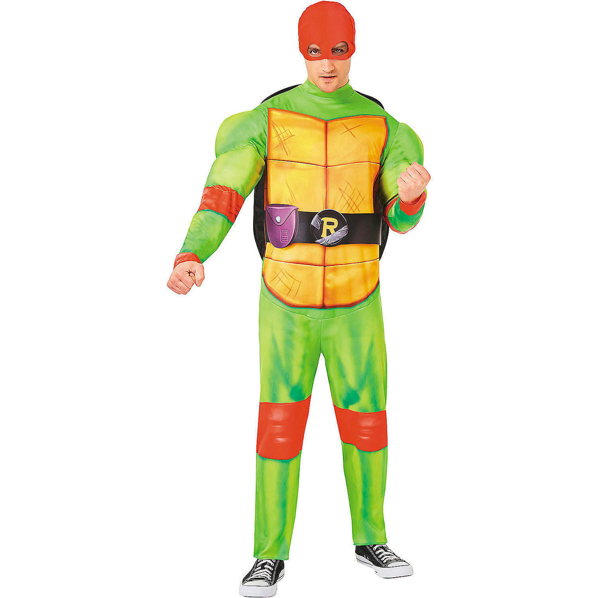 Adults Teenage Mutant Ninja Turtles Raphael Costume for Halloween Parties and Superhero Celebrations