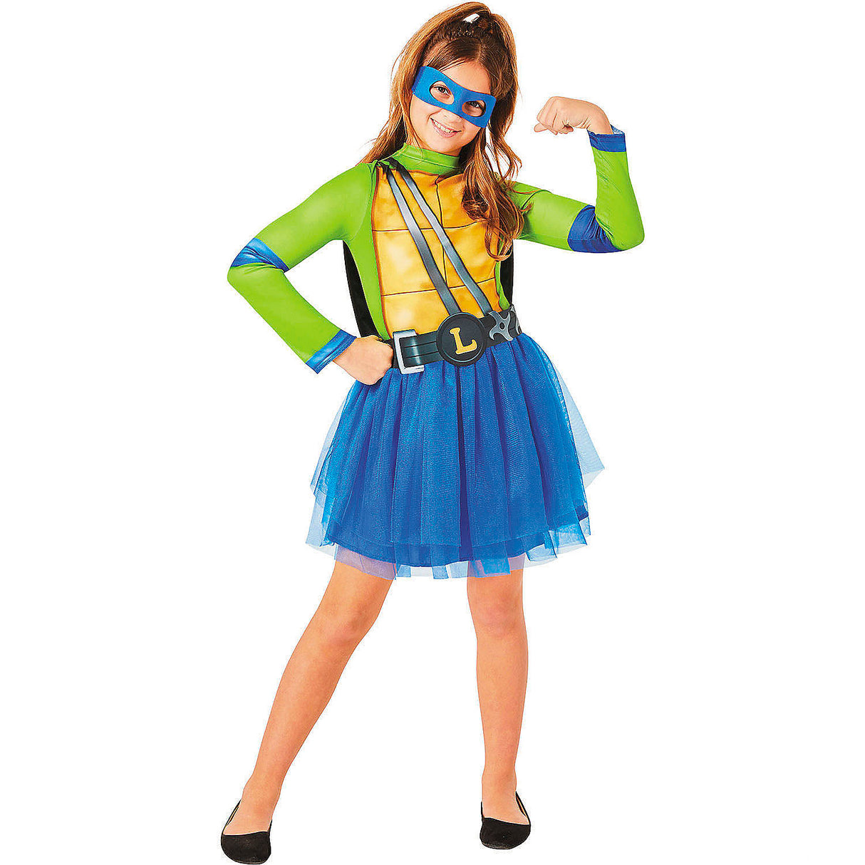 Kids Teenage Mutant Ninja Turtles Leonardo Dress Costume for Halloween School Events and Superhero Dress Up