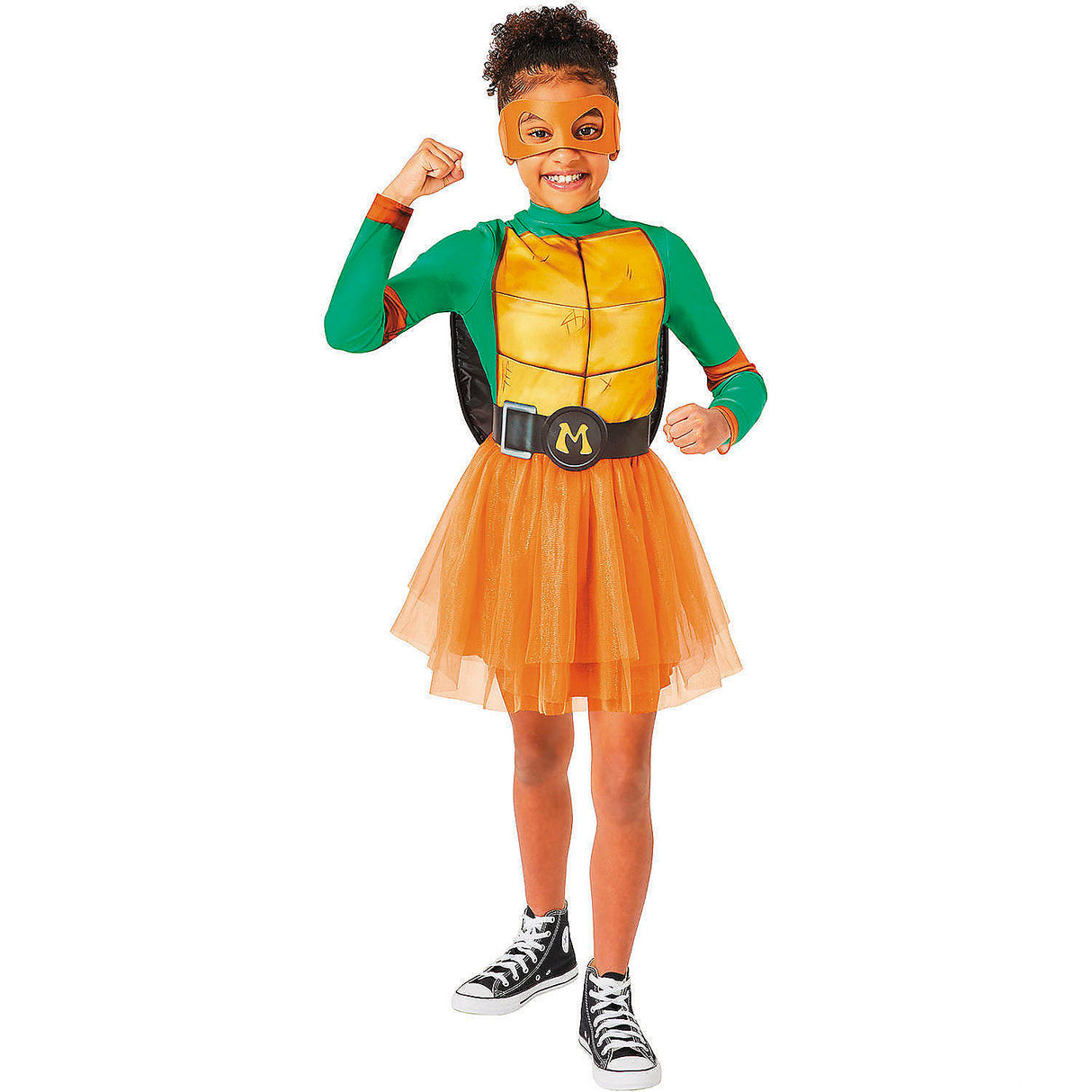 Kids Michelangelo Teenage Mutant Ninja Turtles Costume for Halloween Parties School Events and Superhero Play