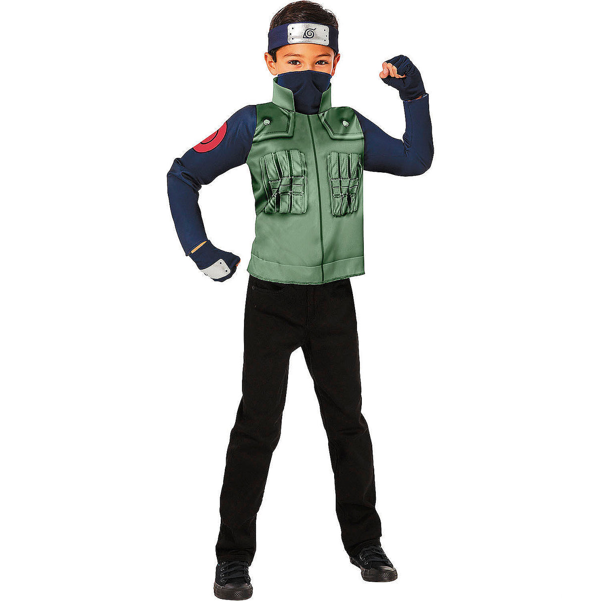 Kids Naruto Kakashi Hatake Costume Kit for Halloween Parties and Themed Events