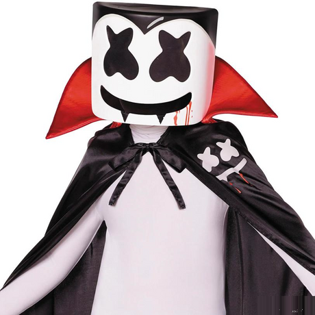 Adults Marshmello Vampire Half Mask