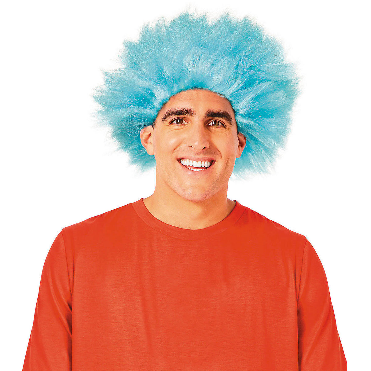 Vibrant Adults Dr. Seuss Thing 1 or Thing 2 Blue Wig for Themed Costume Parties and Events