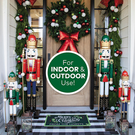 3 Ft. Large Classic Gold Wood Holiday Nutcracker with Scepter