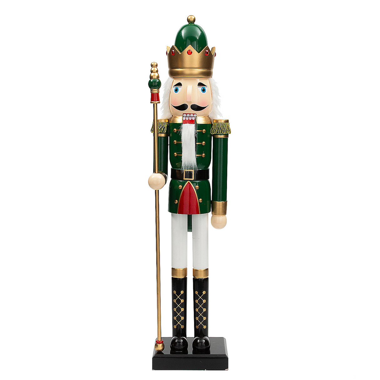 3FT GIANT WOODEN NUTCRACKER GRN