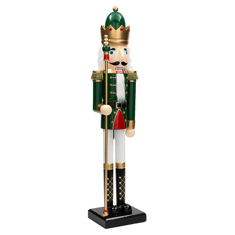 3FT GIANT WOODEN NUTCRACKER GRN
