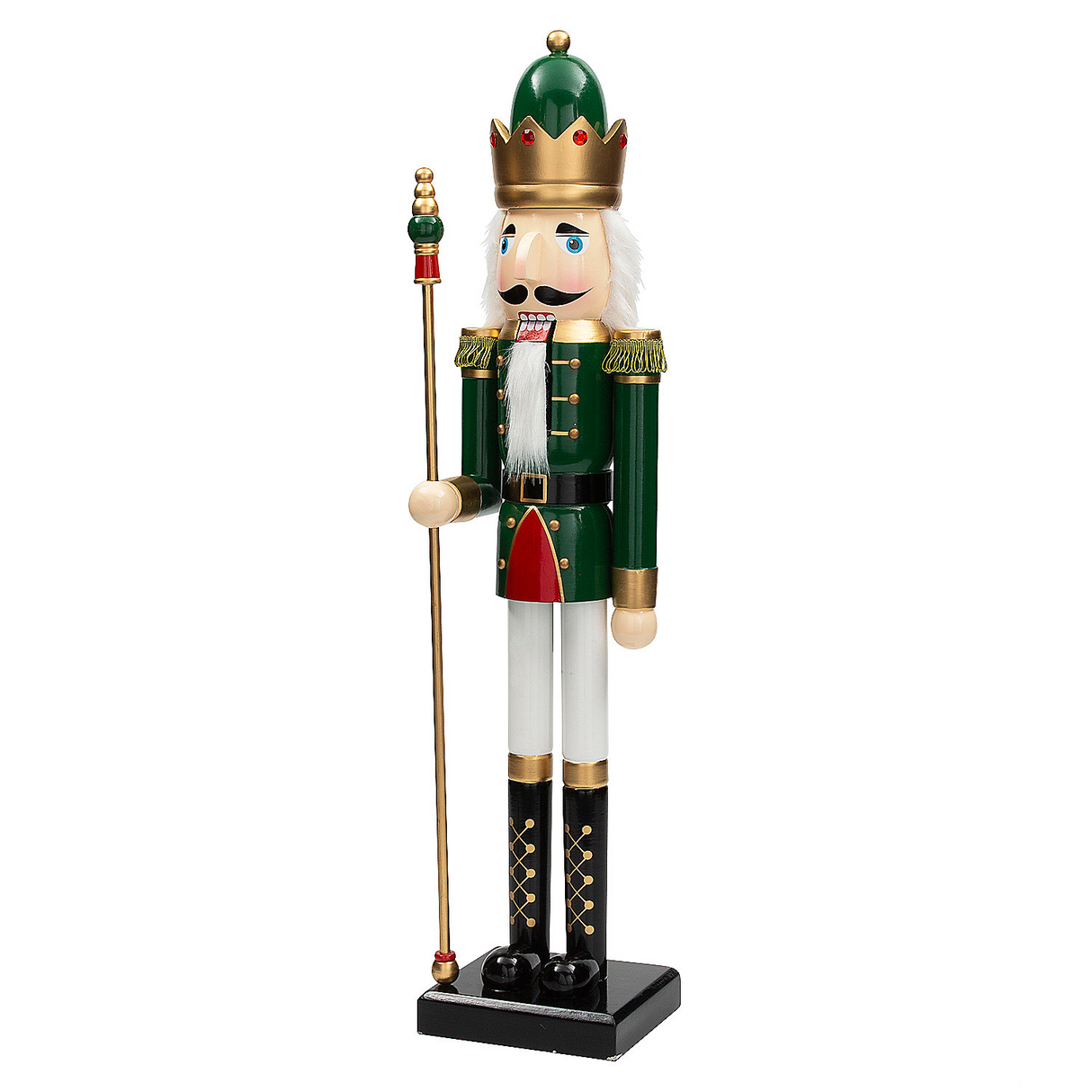 3FT GIANT WOODEN NUTCRACKER GRN