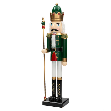 3FT GIANT WOODEN NUTCRACKER GRN