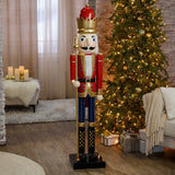 Giant Classic Red Wood Holiday Nutcracker for Christmas Decor Parties Festivities and Celebrations