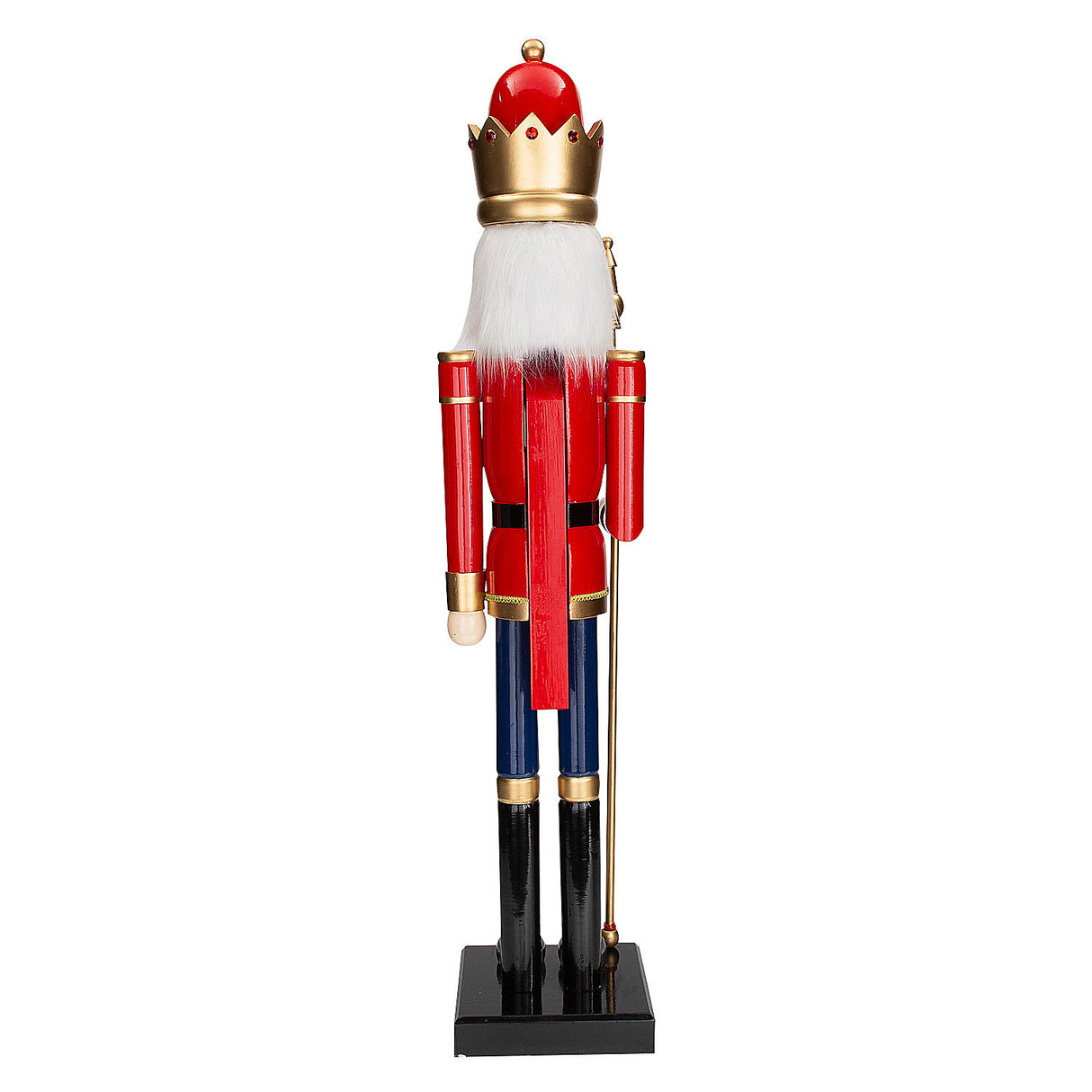 Giant Classic Red Wood Holiday Nutcracker for Christmas Decor Parties Festivities and Celebrations