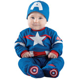 Adorable Capt America Steve Rogers Infant Costume for Halloween Parties Family Photos and Themed Events