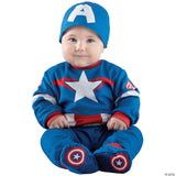 Adorable Capt America Steve Rogers Infant Costume for Halloween Parties Family Photos and Themed Events