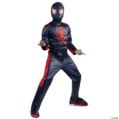 Miles Morales Child Qualux Costume for Halloween Superhero Parties and Comic Con Events