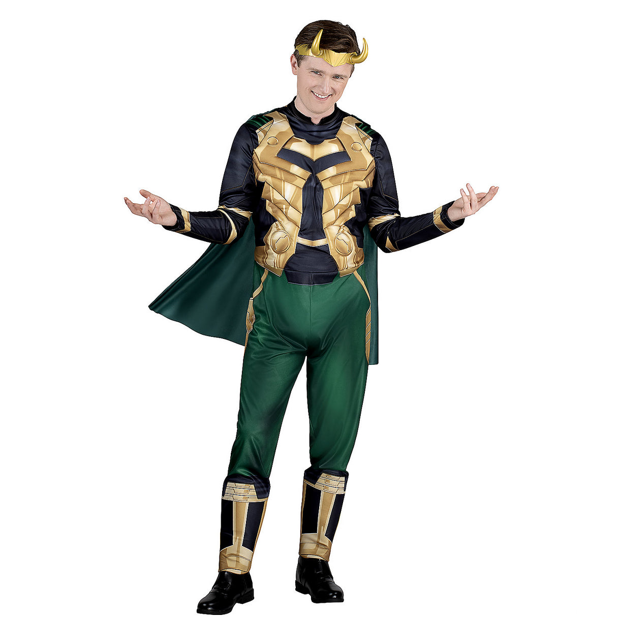 Marvel Loki Jumpsuit Costume for Adults for Halloween Parties Comic Con and Superhero Events