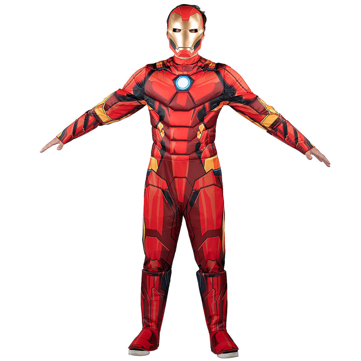 Marvel Adult Iron Man Costume for Avengers Themed Parties Comic Con and Superhero Events