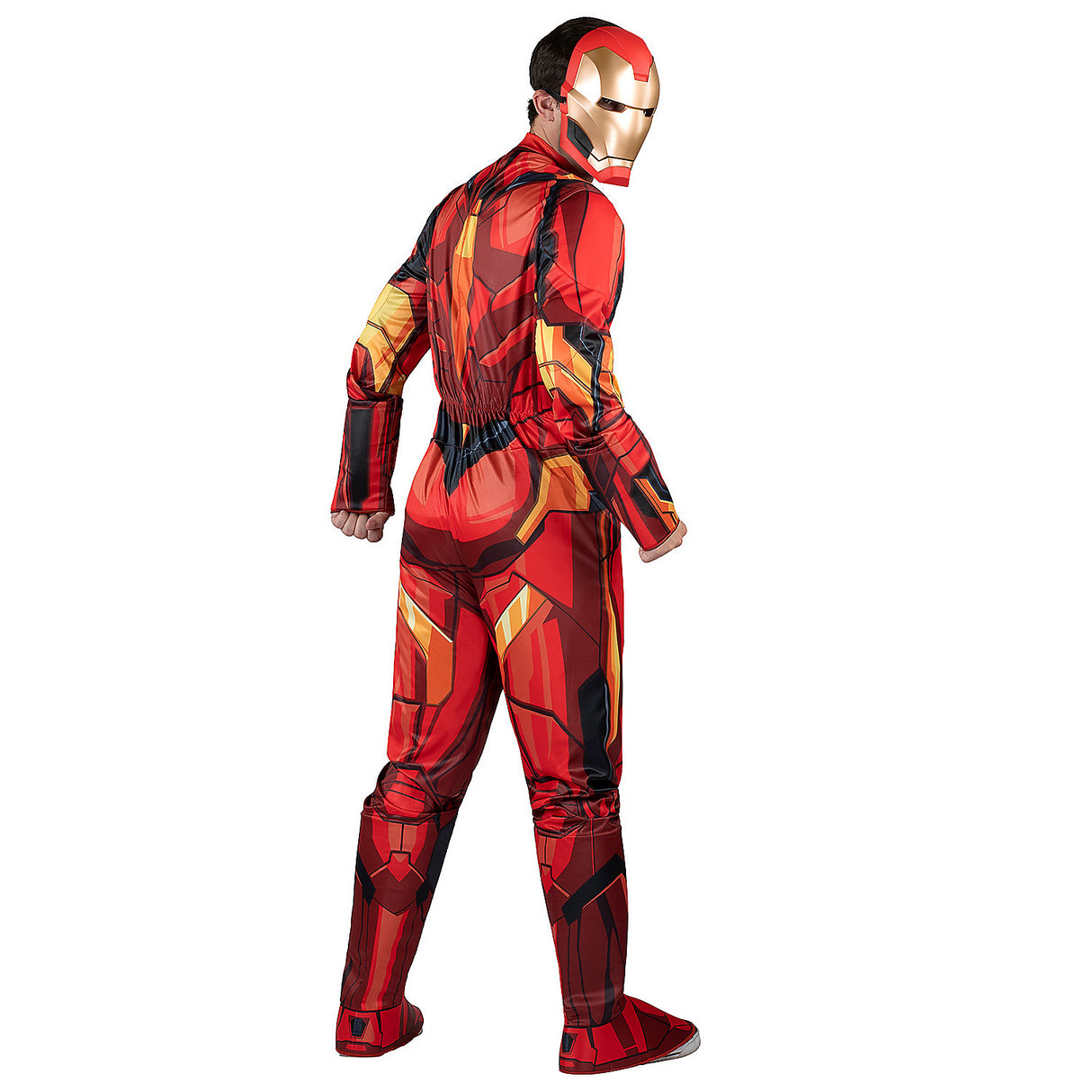 Premium Adults Qualux Marvel Iron Man Jumpsuit Costume for Halloween Parties Comic Events and Superhero Dress Up