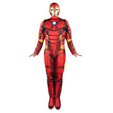 Premium Adults Qualux Marvel Iron Man Jumpsuit Costume for Halloween Parties Comic Events and Superhero Dress Up