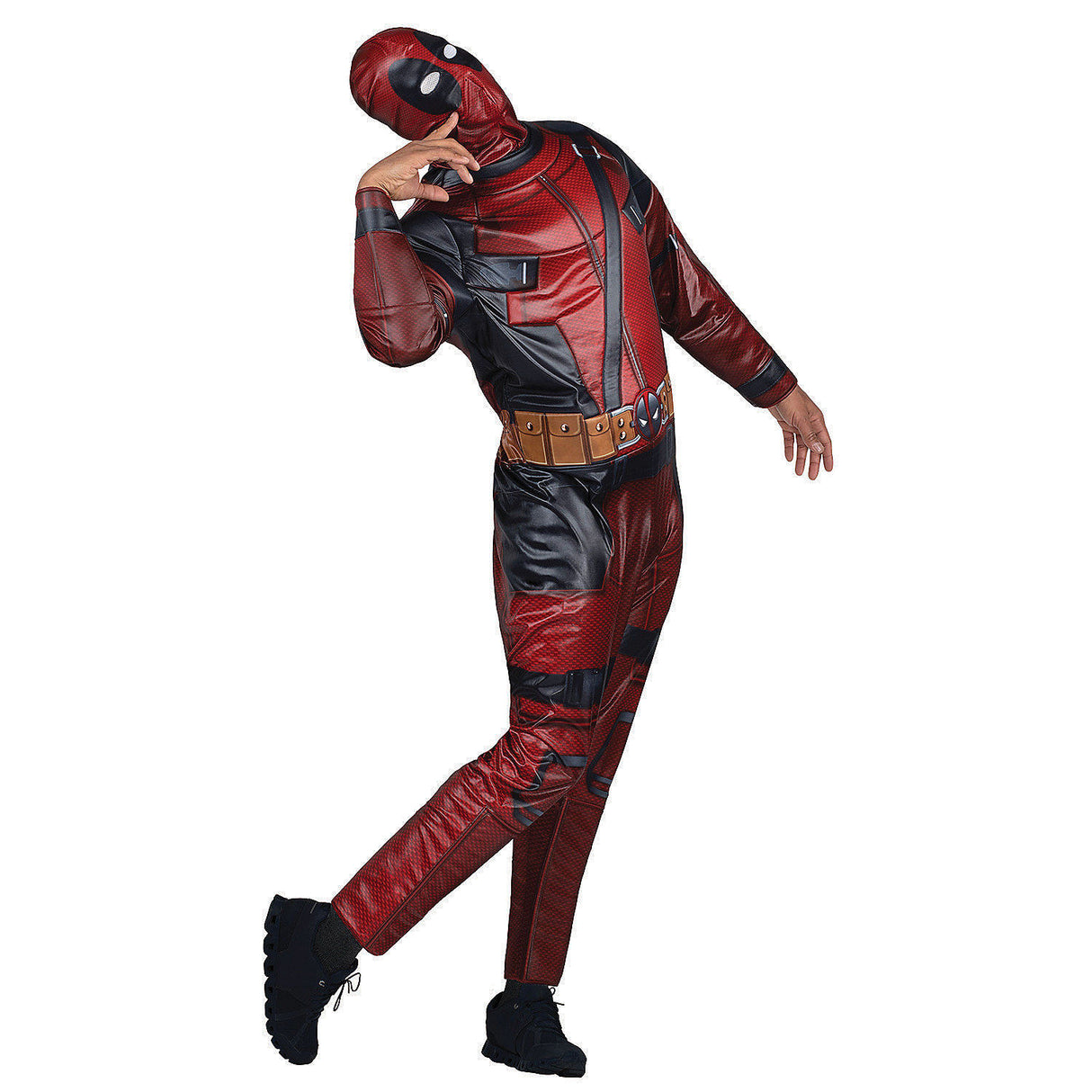 Marvel Deadpool Adult Qualux Costume for Halloween Parties Cosplay Events and Superhero Celebrations