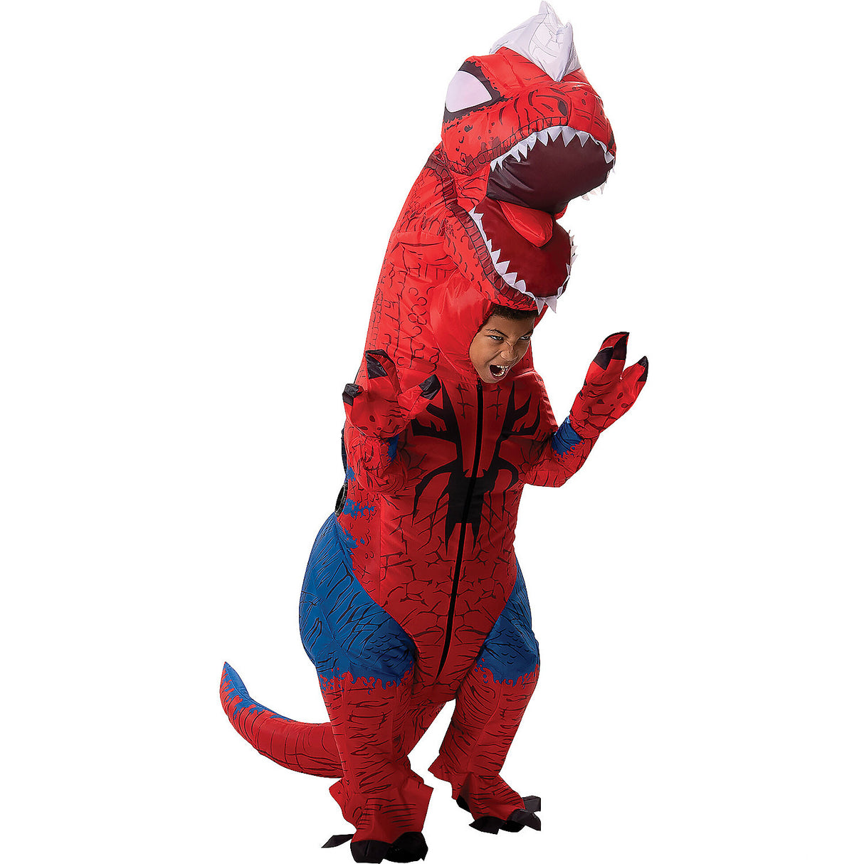Fun Spider-Rex Child Inflatable Costume for Halloween Parties and Imaginative Play Adventures