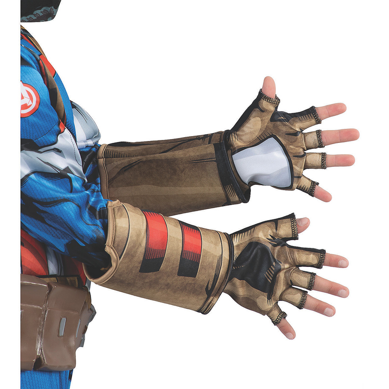 Captain America Child Gloves for Superhero Role Play Costumes and Halloween Parties