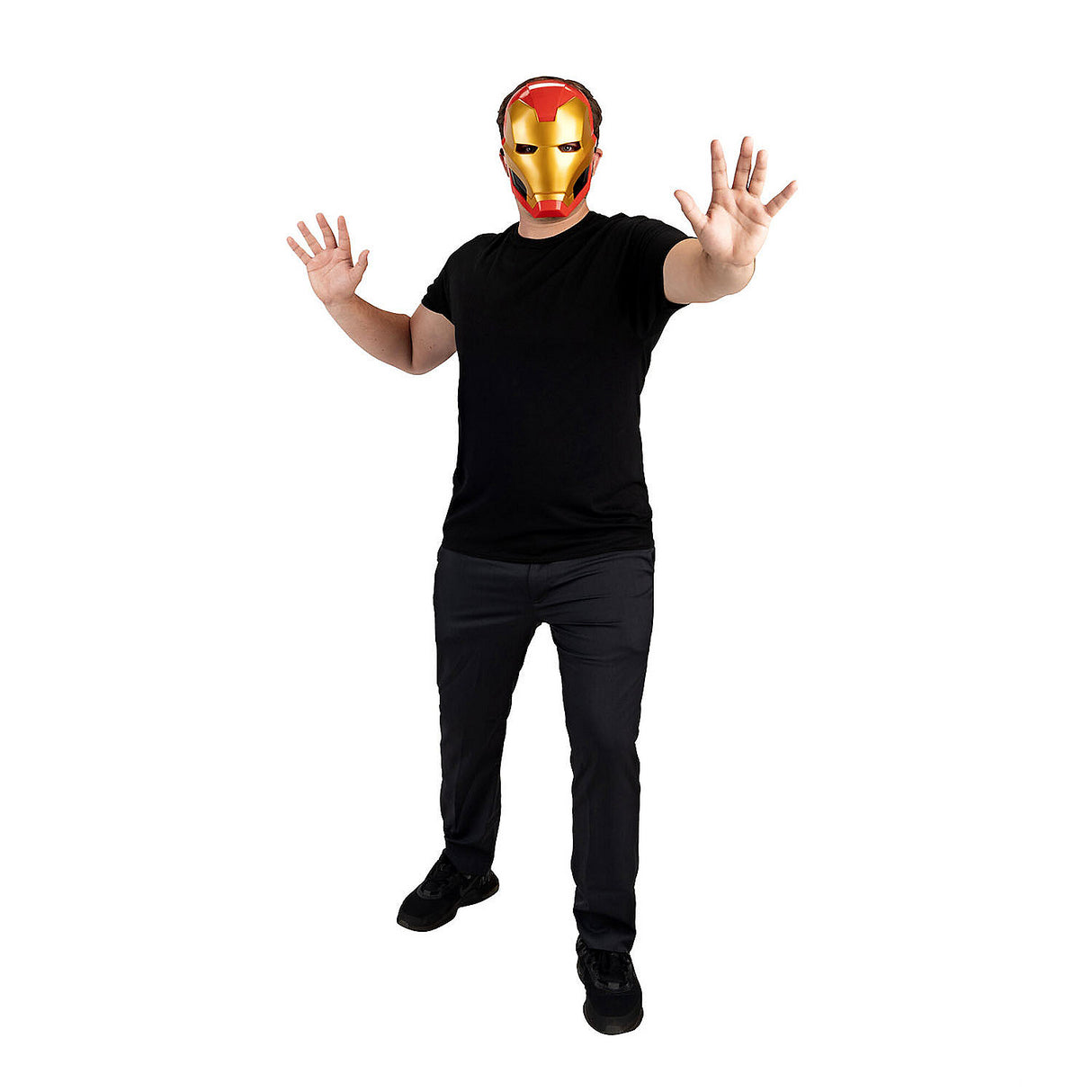 Adults Marvel Iron Man Half Mask for Halloween Dress Up and Superhero Parties
