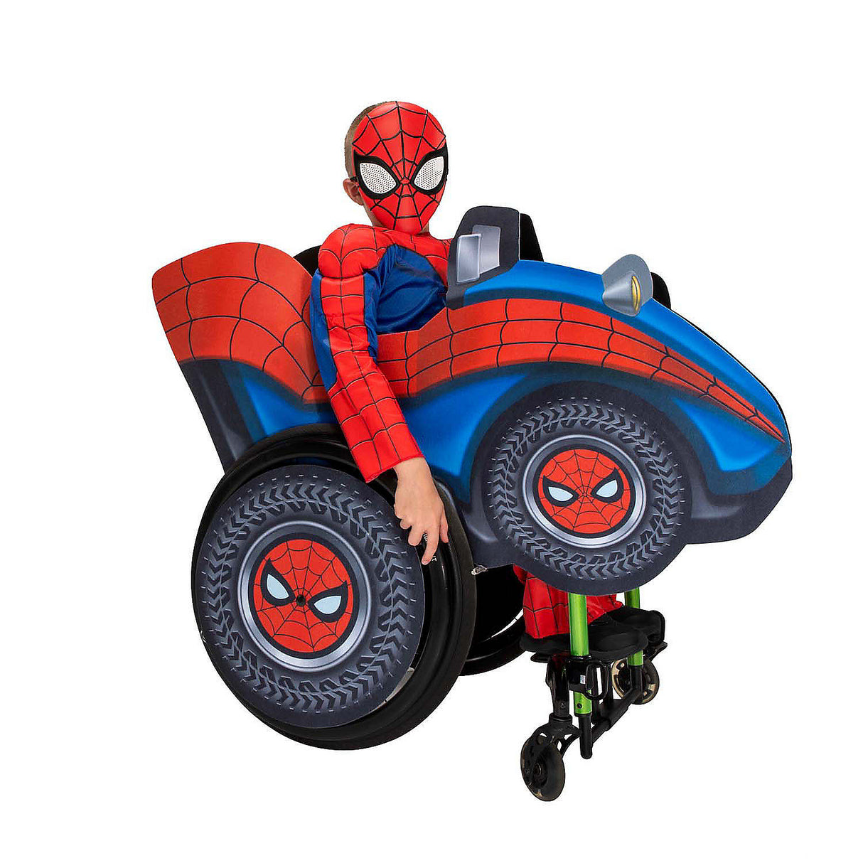 Kids Marvel's Spider-Man Wheelchair Costume Accessory for Halloween Adaptive Play and Superhero Adventures