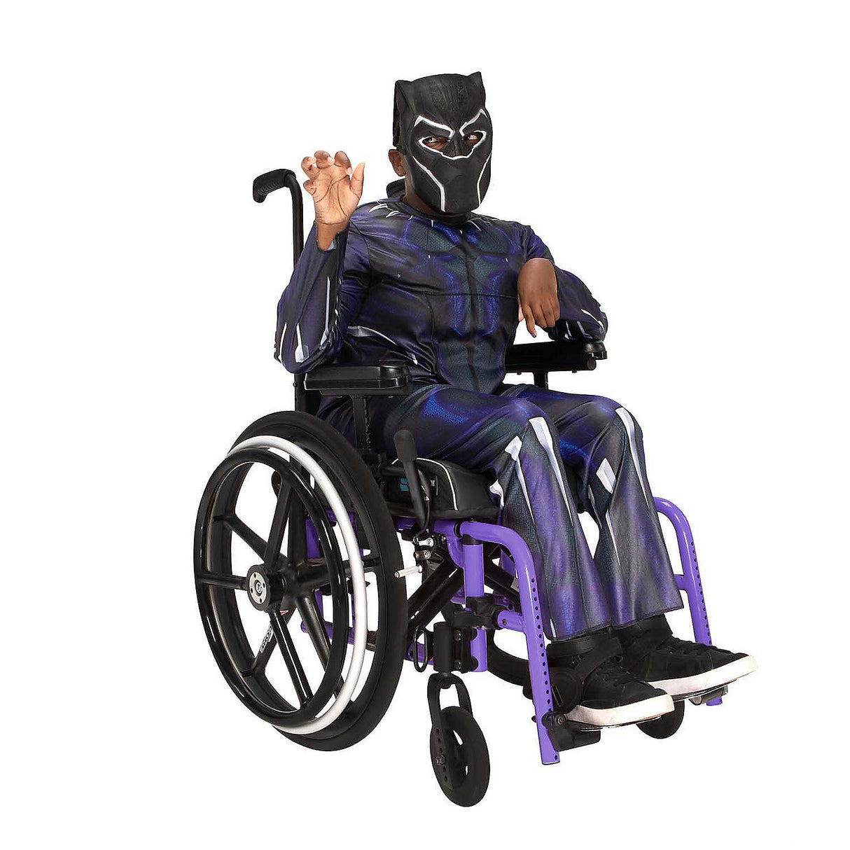 Marvel Black Panther Adaptive Costume for Youths Halloween Dress Up and Everyday Play