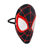 Kids Miles Morales Spider-Man Plastic Face Mask for Halloween Parties and Superhero Adventures