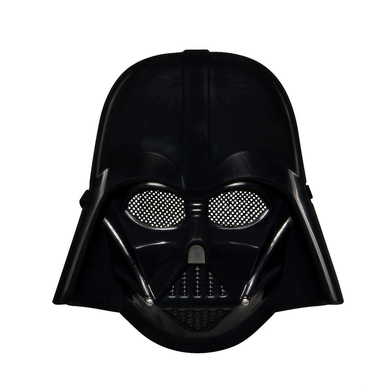 Kids Darth Vader Plastic Face Mask for Star Wars Themed Parties and Halloween Dress Up